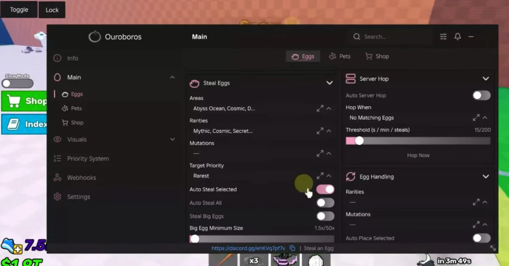 Ouroboros Hub Script